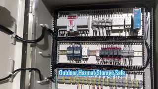 تقديم حاوية تخزين المواد الخطرة الخارجية غير القابلة للاحتراق