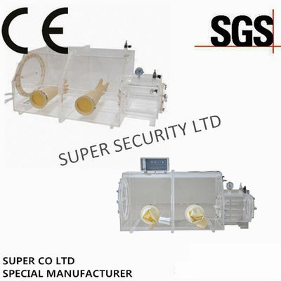 شراء أسيليك مختبر قفاز صندوق / فراغ قفاز صندوق لاختبار تحت جو مختوم التصنيع عبر الإنترنت