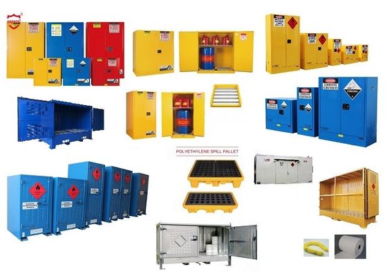 شراء FM Fire Rated Chemical Storage Cabinet with Ventilation and Fireproof Paint for Multiple Compartments التصنيع عبر الإنترنت